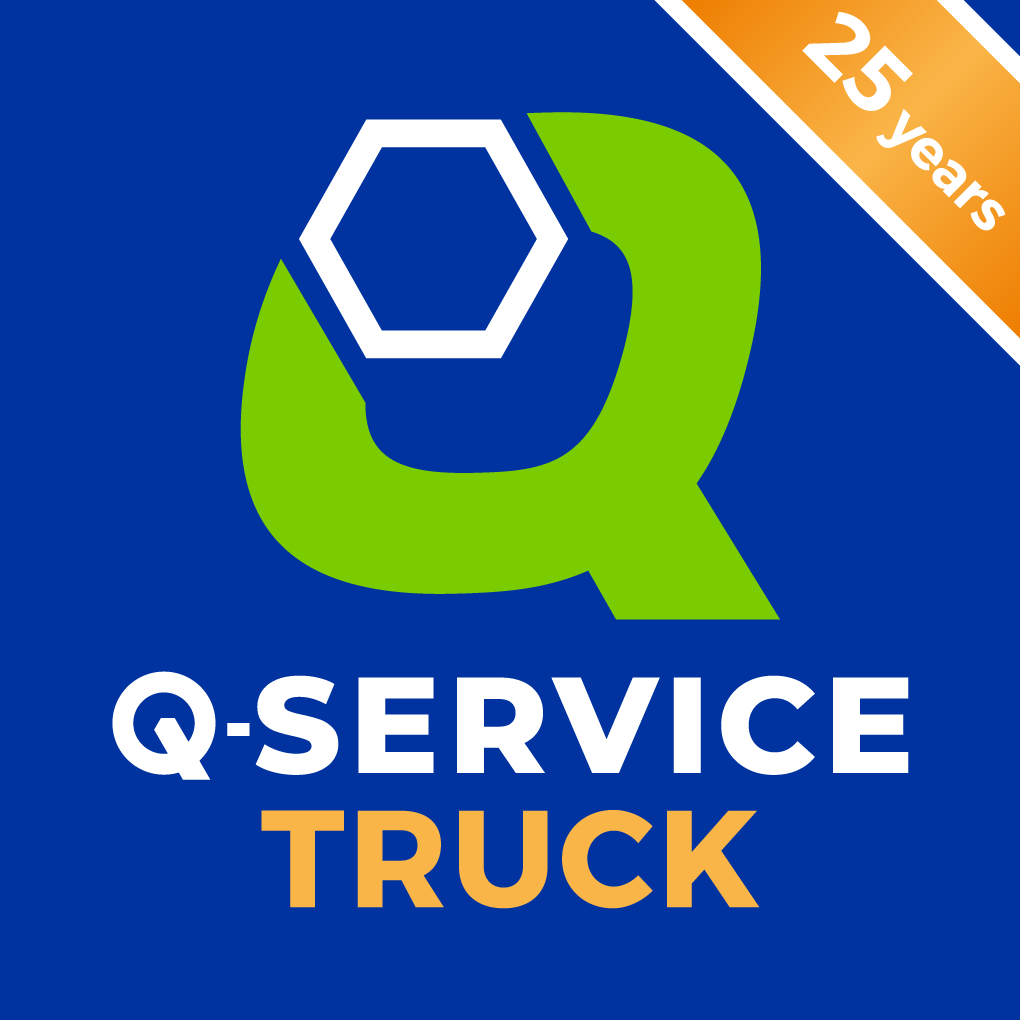 q-service truck logotype
