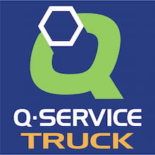 q-service truck logotype